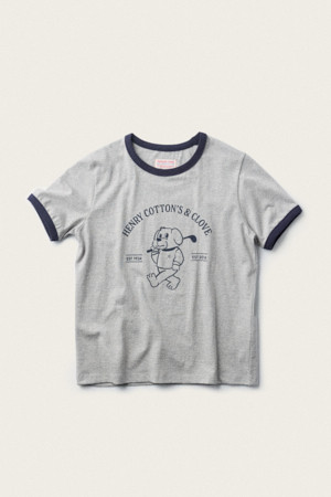 [BSC X clove] Print Short-Sleeve Ringer T-Shirt (W)