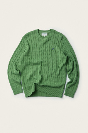 [British Sporting Club] Cable Knit Pullover