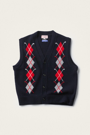 [BSC X clove] Argyle Knit Vest (U)