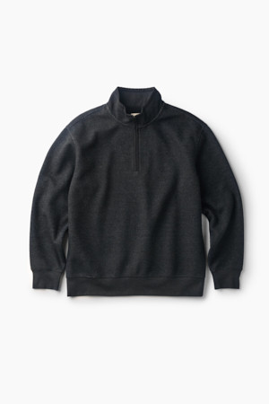 텍스처드 하프 집업