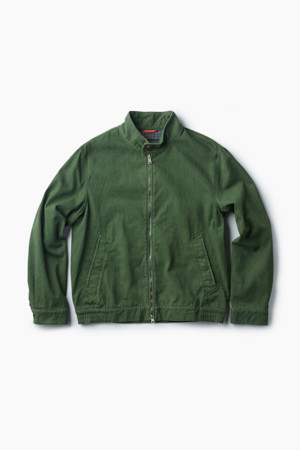 [Imported Fabric] 배색 해링턴 점퍼