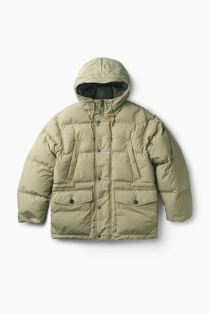 사파리 후디 다운 점퍼