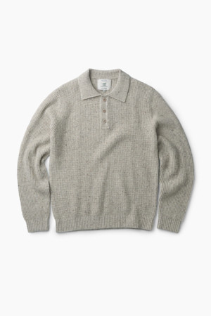 와플 조직 폴로 니트