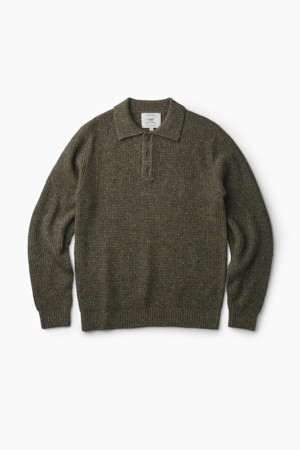 와플 조직 폴로 니트