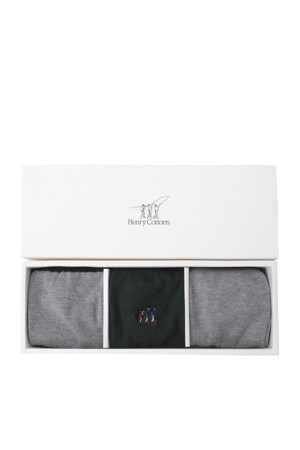 3족 Set_Casual 피셔맨 자수 양말