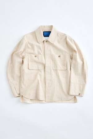 (FFC x DOCUMENT) Linen Blend Shirting Jacket Set-Up