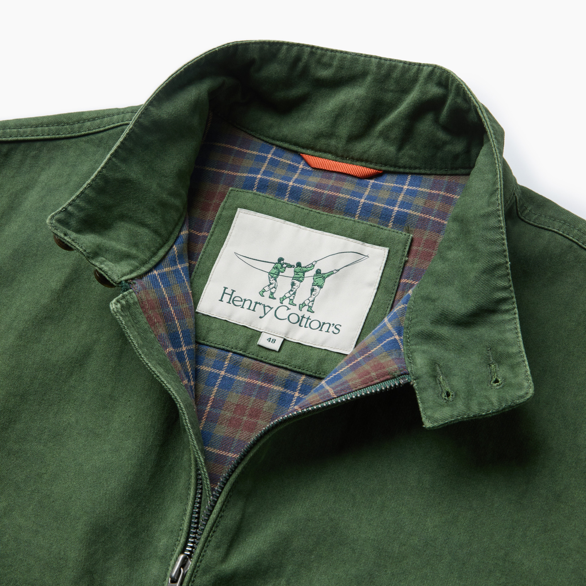 HENRY COTTONS-[Imported Fabric] 배색 해링턴 점퍼 AHUAA25421GRX│삼성물산 온라인몰 SSF Shop