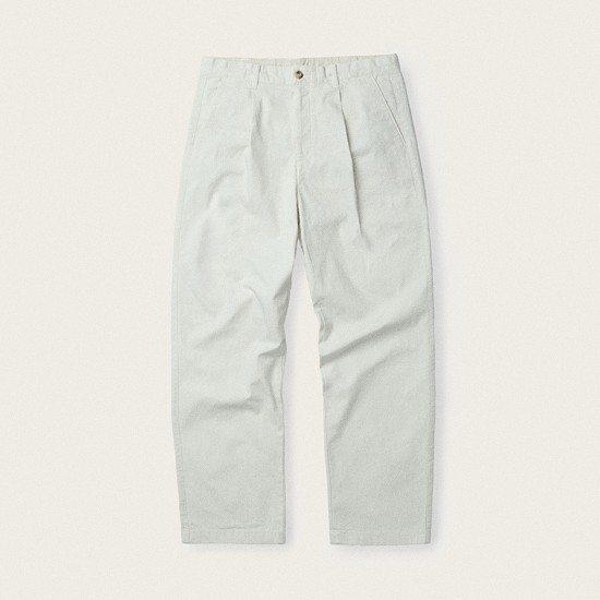 [British Sporting Club] Garment Dyeing One-tuck Chino Pants