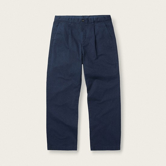 [British Sporting Club] Garment Dyeing One-tuck Chino Pants
