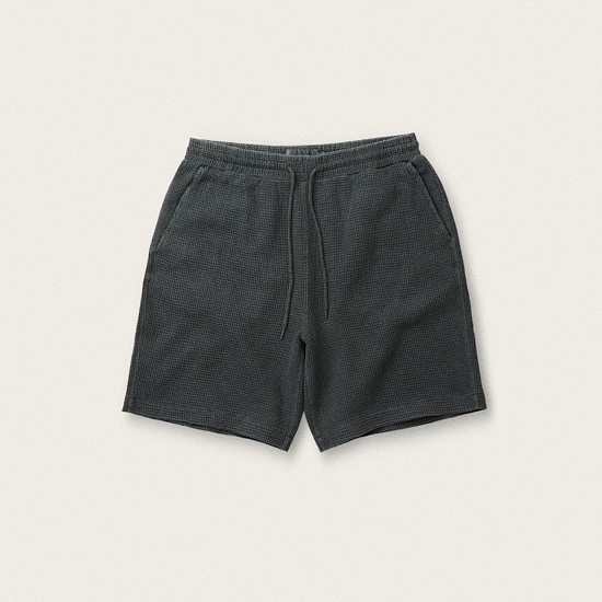 [Brtish Sporting Club] Pigment Dyeing Waffle Shorts (Set-up)