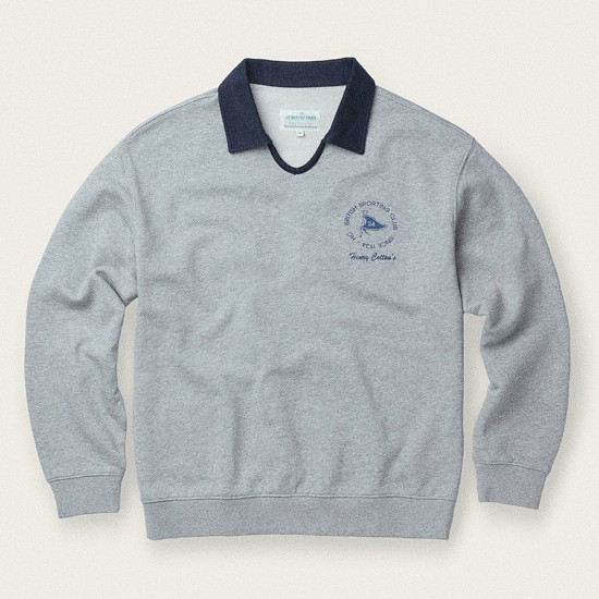 [British Sporting Club] Retro Collar Sweat shirts