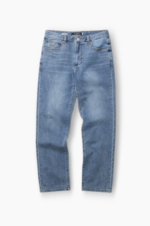 워싱 데님 팬츠