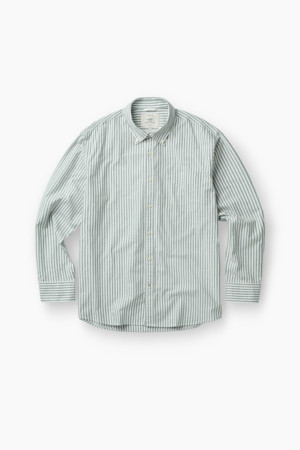 그린 스트라이프 셔츠 (레귤러핏)