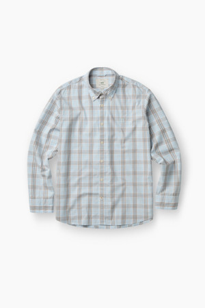 라이트 블루 체크 셔츠 (레귤러핏)