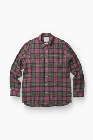 린넨 멀티 체크 셔츠 (컴포트핏)