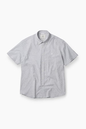 서커 잔패턴 반팔 셔츠 (레귤러핏)