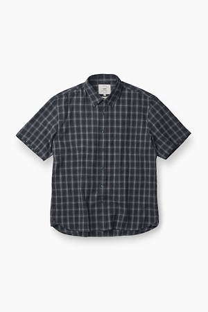 서커 체크 반팔 셔츠 (컴포트핏)