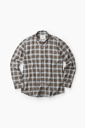 [Imported Fabric] 그레이 레드 체크 셔츠 (레귤러핏)