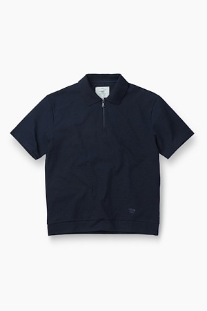 반팔 집업 카라 티셔츠