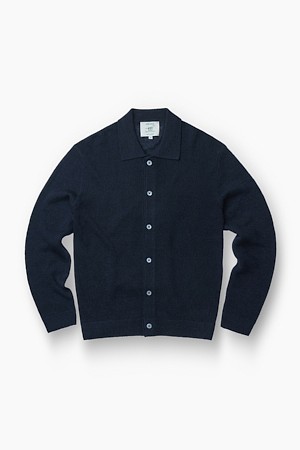 린넨 믹스 셔츠형 가디건