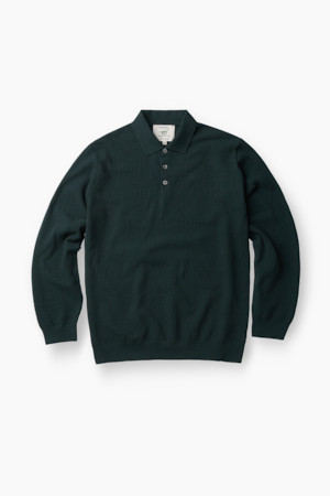 긴팔 조직감 폴로 니트