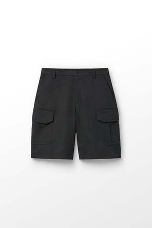 코튼 혼방 카고 쇼츠 