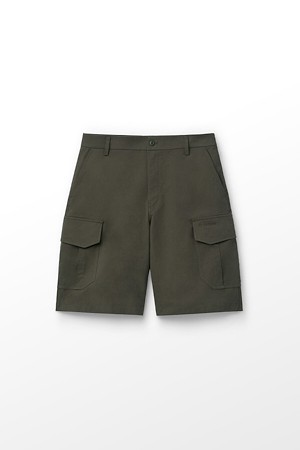 코튼 혼방 카고 쇼츠 