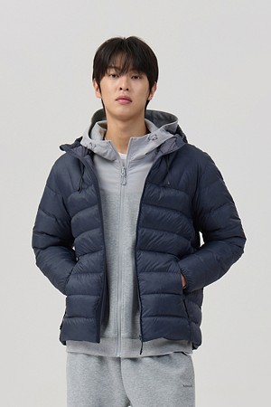 남성 경량다운(후드)