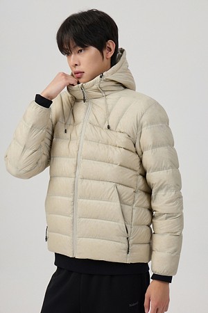 남성 경량다운(후드)