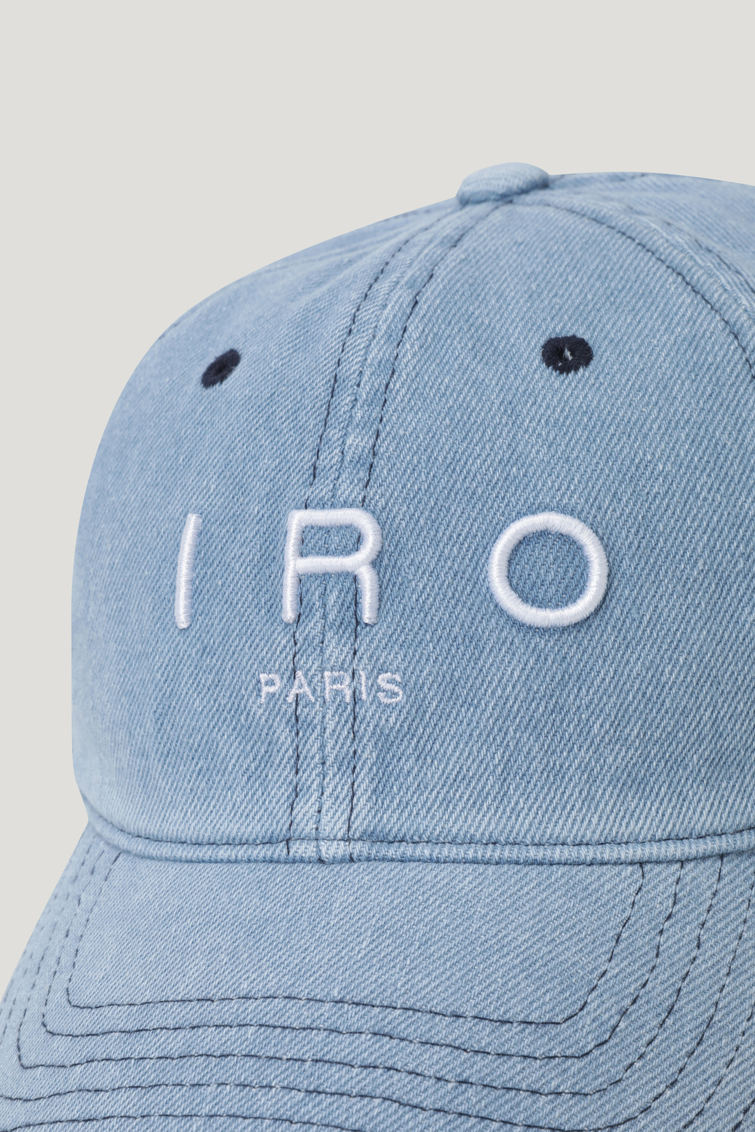 IRO ♥ TROYES IRO Logo Washed Denim Ball Cap /追跡付 TROYES IRO LOGO 데님 볼캡_IRO MEN - 코오롱몰