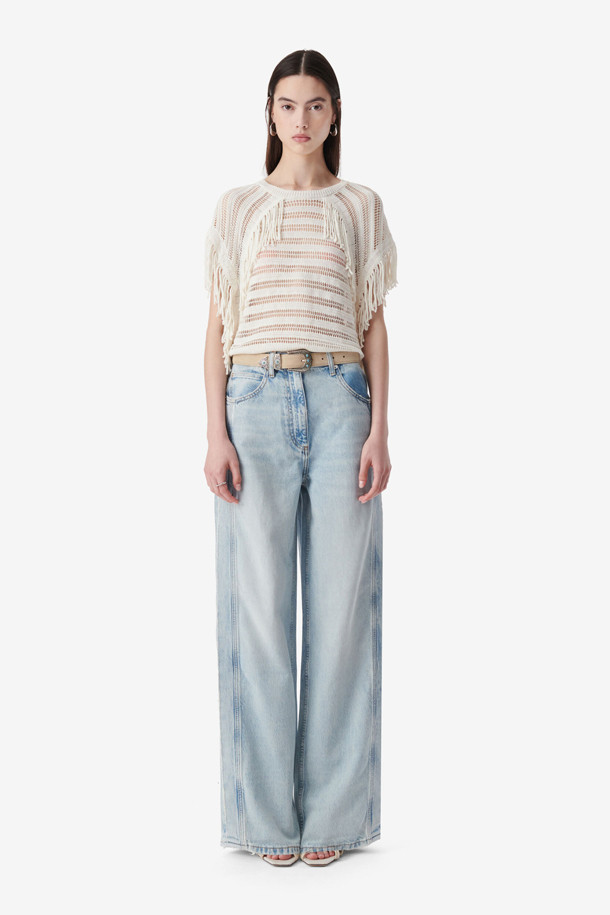 IRO WOMEN - 스웨터 - PAULIN 프린지 크로셰 탑