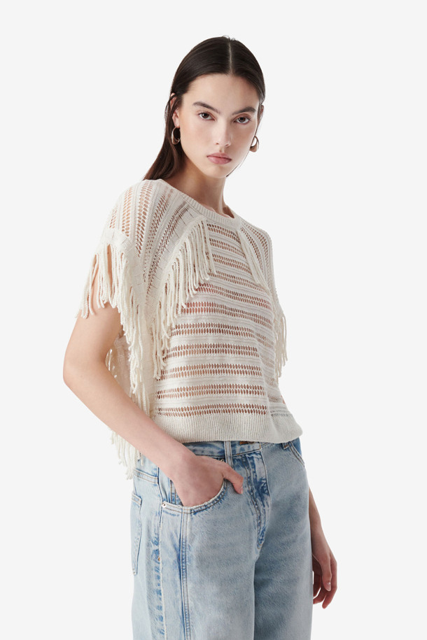 IRO WOMEN - 스웨터 - PAULIN 프린지 크로셰 탑