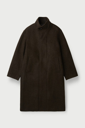 Hiver 헤어리 울 롱 랩코트