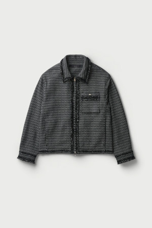 Bascule 트위드 데님 자켓