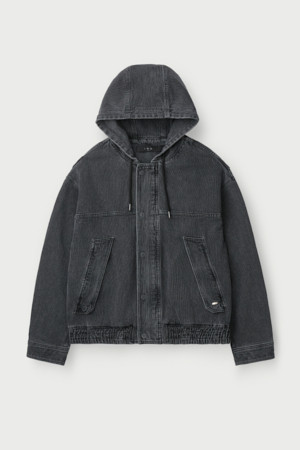 Cime 데님 후드 집업 셔켓