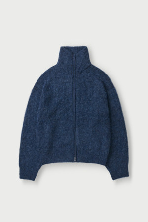 Aura 헤어리 집업 가디건