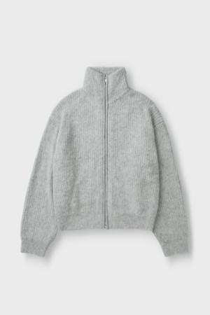 Aura 헤어리 집업 가디건