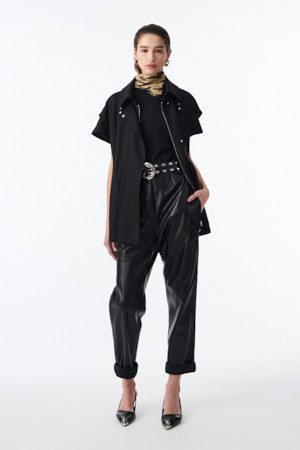 QUOSA 하이넥 베스트 자켓