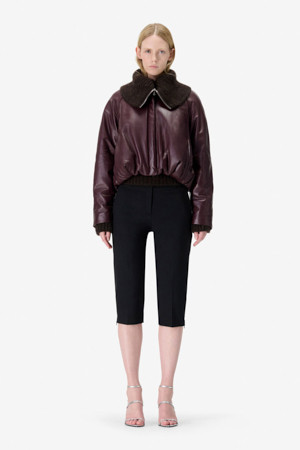 DELTA 가죽 블루종 자켓