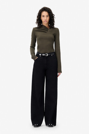 THIMEO 와이드 데님 팬츠