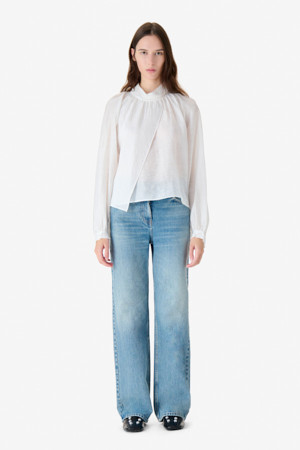 NAHAE 카울넥 레이어 블라우스