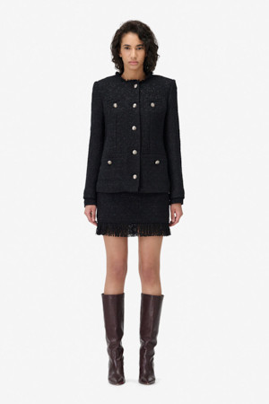 TINELI 클래식 롱 트위드 자켓