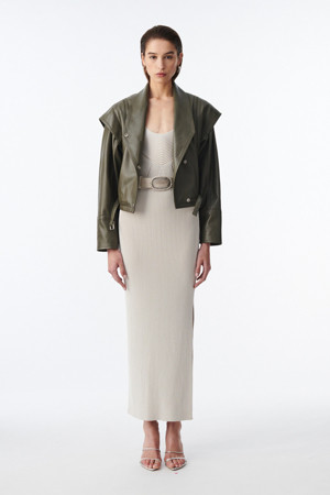 CARLOTA 니트 슬릿 스커트