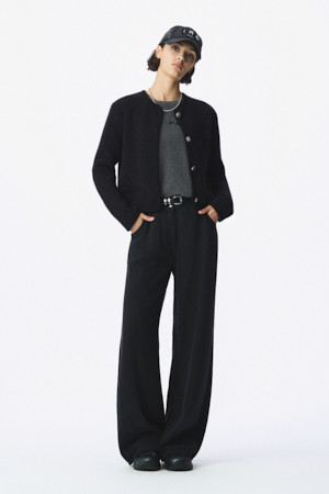 MAYU 백 밴딩 와이드 팬츠