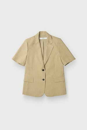 리넨 반팔 자켓