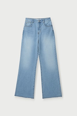 GREEC 세미와이드 데님 팬츠