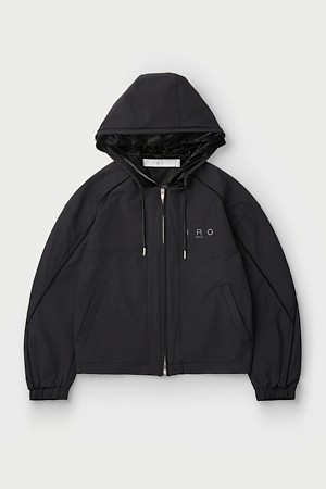 Sec 나일론 후드 집업 점퍼