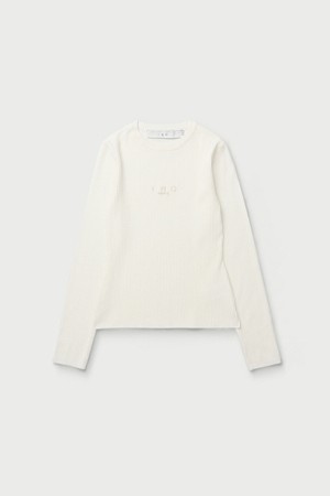 골지 자수 니트