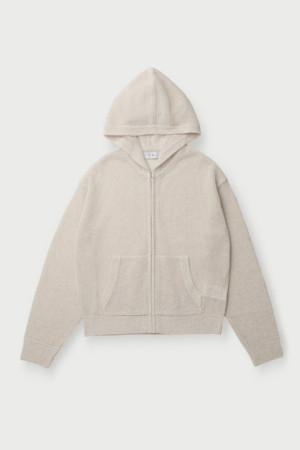 COZY 니트 후드집업