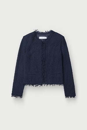 SHAVANI 부클 트위드 가디건